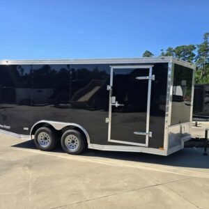 Enclosed 8.5x16 Black Enclosed Cargo Trailer - Image 4