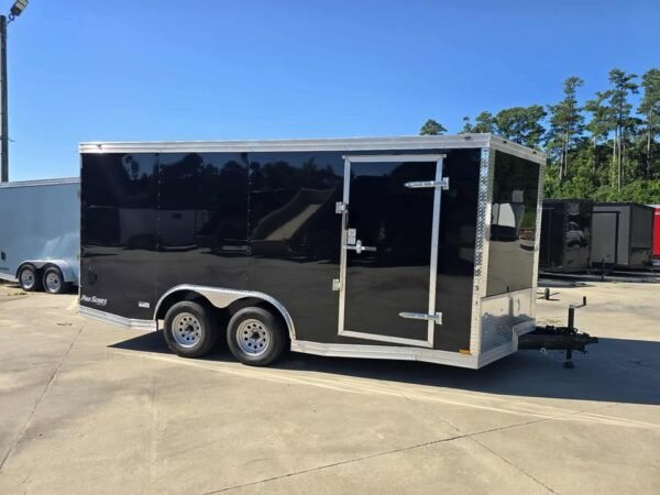 Enclosed 8.5x16 Black Enclosed Cargo Trailer