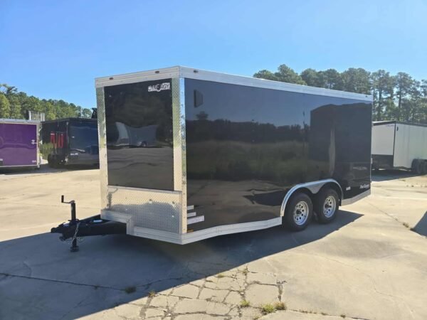Enclosed 8.5x16 Black Enclosed Cargo Trailer