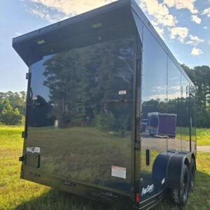 Enclosed 7x16 Indigo Blue Cargo Trailer - Image 4