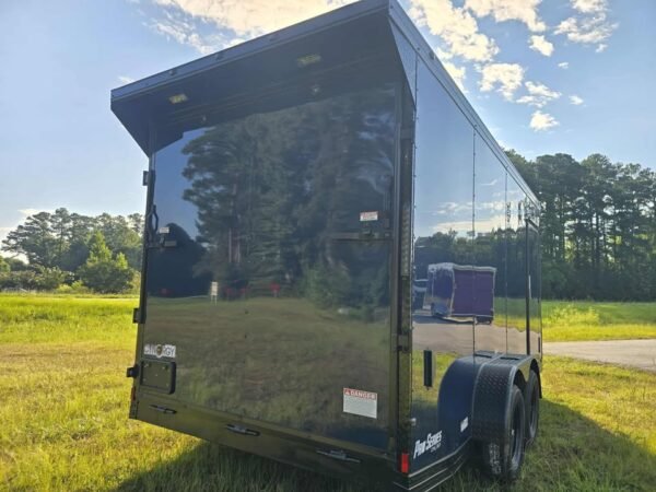 Enclosed 7x16 Indigo Blue Cargo Trailer