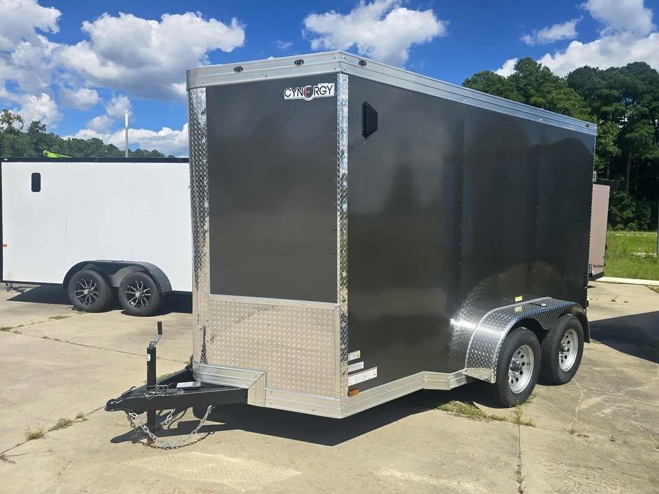 Enclosed 6x12 Tandem Gray Cargo Trailer - Image 3