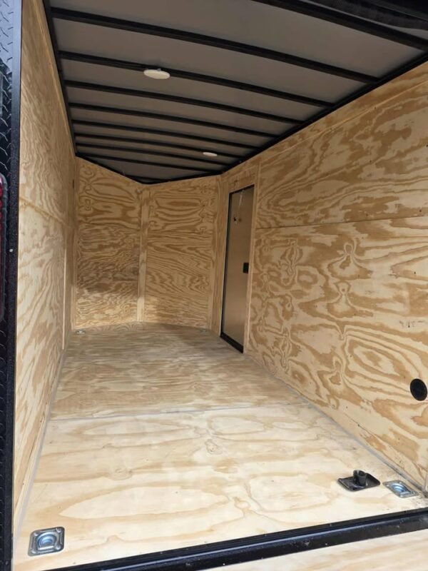 Enclosed 6x12 Orange Cargo Trailer