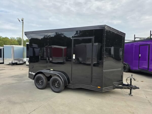 Enclosed 6x12Ta Black Cargo Trailer