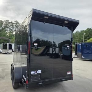 Enclosed 6x12Ta Black Cargo Trailer - Image 2