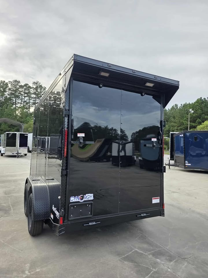 Enclosed 6x12Ta Black Cargo Trailer - Image 2
