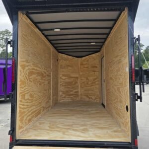 Enclosed 6x12Ta Black Cargo Trailer - Image 4