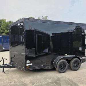 Enclosed 6x12Ta Black Cargo Trailer - Image 5