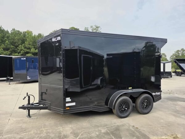 Enclosed 6x12Ta Black Cargo Trailer
