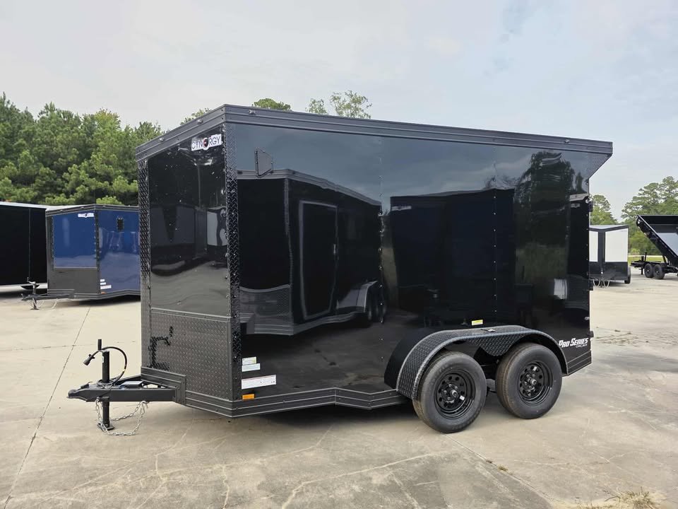 Enclosed 6x12Ta Black Cargo Trailer - Image 5