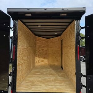 Enclosed 6x12Ta Desert Rose Cargo Trailer - Image 3
