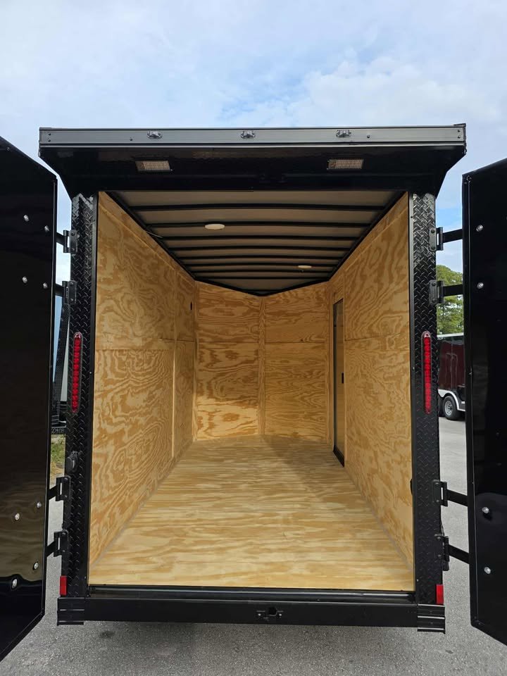 Enclosed 6x12Ta Desert Rose Cargo Trailer - Image 3