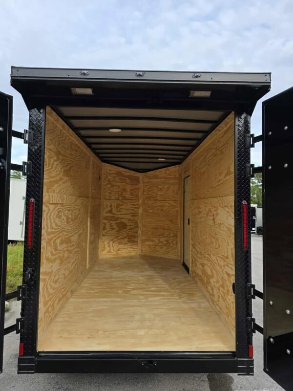 Enclosed 6x12 Purple Cargo Trailer