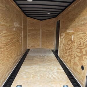Enclosed 6x12 Black Cargo Trailer - Image 5
