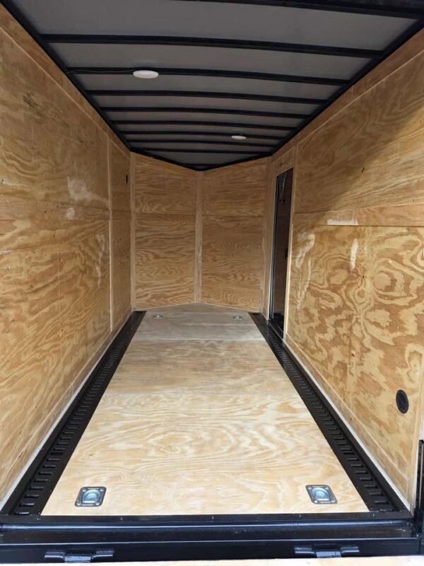 Enclosed 6x12 Black Cargo Trailer