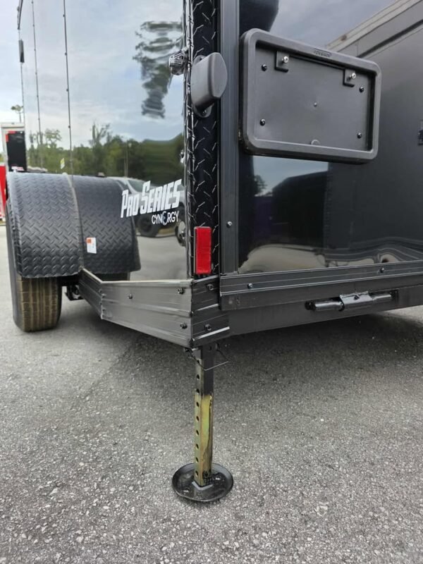 Enclosed 6x12 Black Cargo Trailer