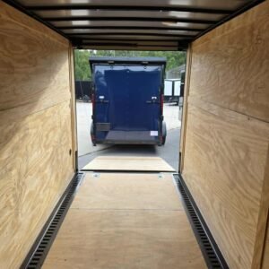 Enclosed 6x12 Black Cargo Trailer
