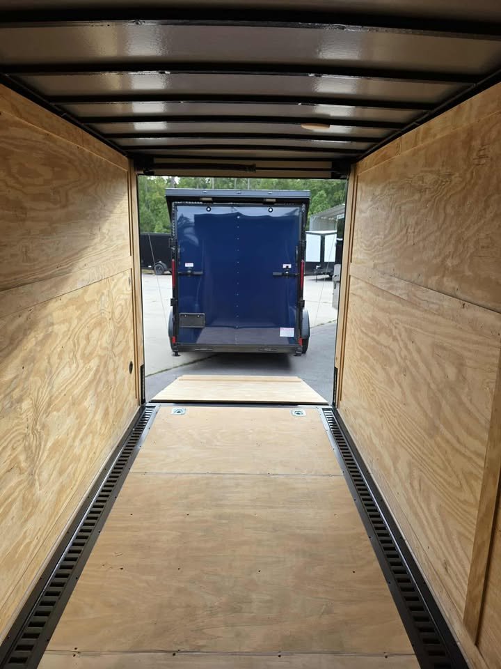 Enclosed 6x12 Black Cargo Trailer - Image 1