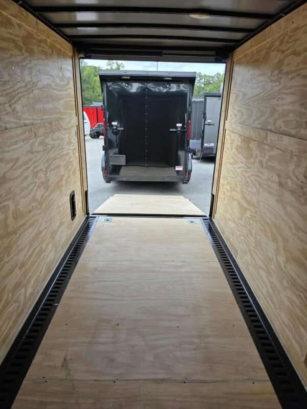 Enclosed 6x12 Indigo Blue Cargo Trailer