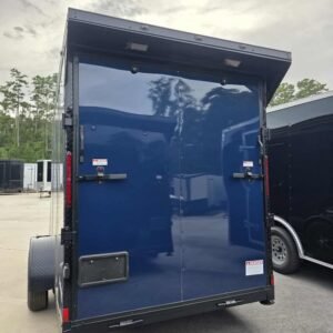 Enclosed 6x12 Indigo Blue Cargo Trailer - Image 4