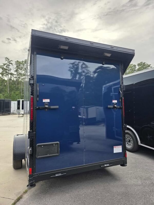 Enclosed 6x12 Indigo Blue Cargo Trailer
