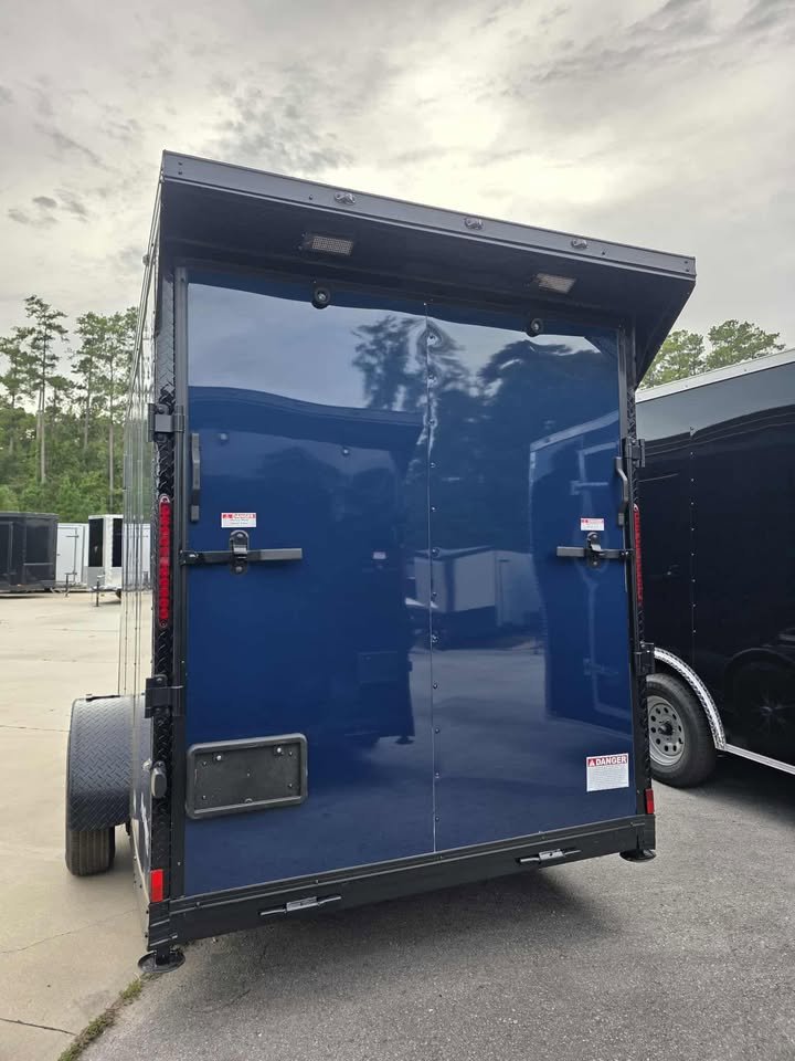 Enclosed 6x12 Indigo Blue Cargo Trailer - Image 4