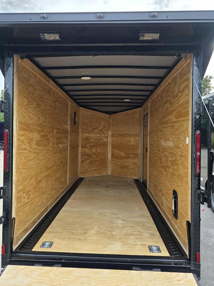 Enclosed 6x12 Indigo Blue Cargo Trailer - Image 1