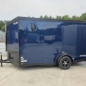 Enclosed 6x12 Indigo Blue Cargo Trailer - Image 2