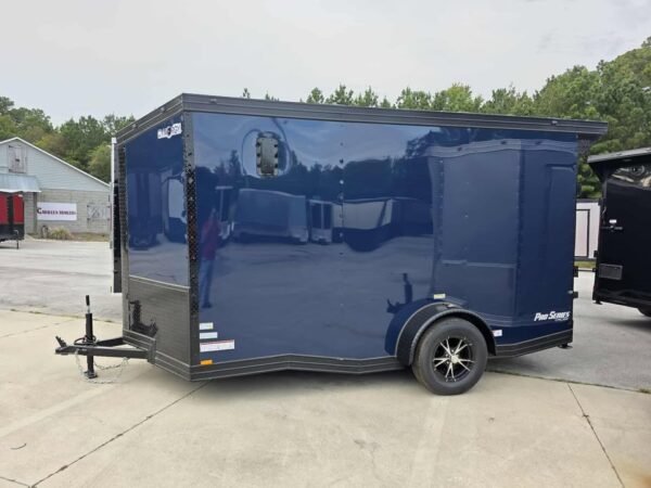 Enclosed 6x12 Indigo Blue Cargo Trailer