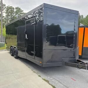 Enclosed 8.5x20 Black Cargo Trailer