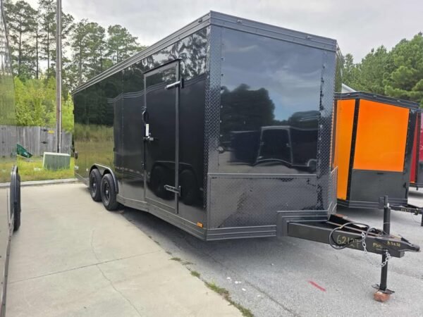 Enclosed 8.5x20 Black Cargo Trailer
