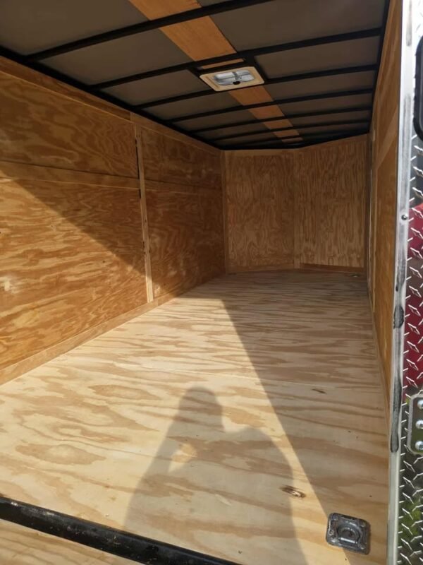 Enclosed 7x16 Black Cargo Trailer