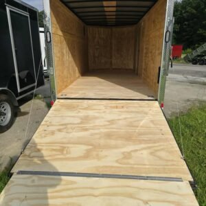 Enclosed 7x16 Silver Cargo Trailer - Image 2