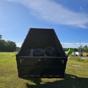 New 7x14 Black Dump Trailer - Image 3