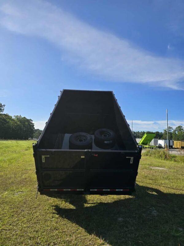 New 7x14 Black Dump Trailer