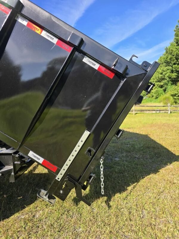 New 7x14 Black Dump Trailer