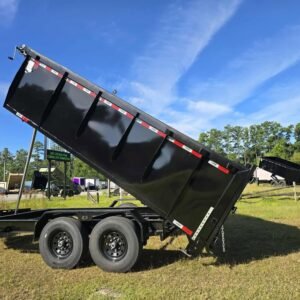 New 7x14 Black Dump Trailer - Image 6