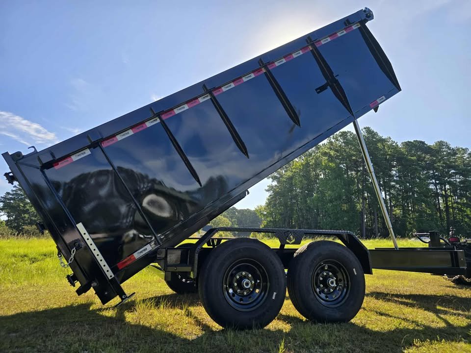 New 7x14 Black Dump Trailer - Image 5