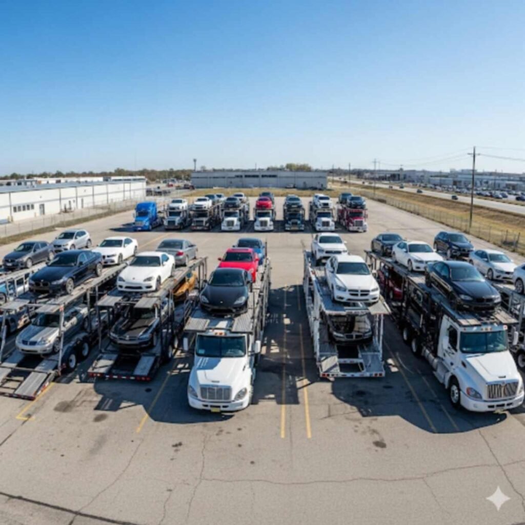 This image is of car haulers