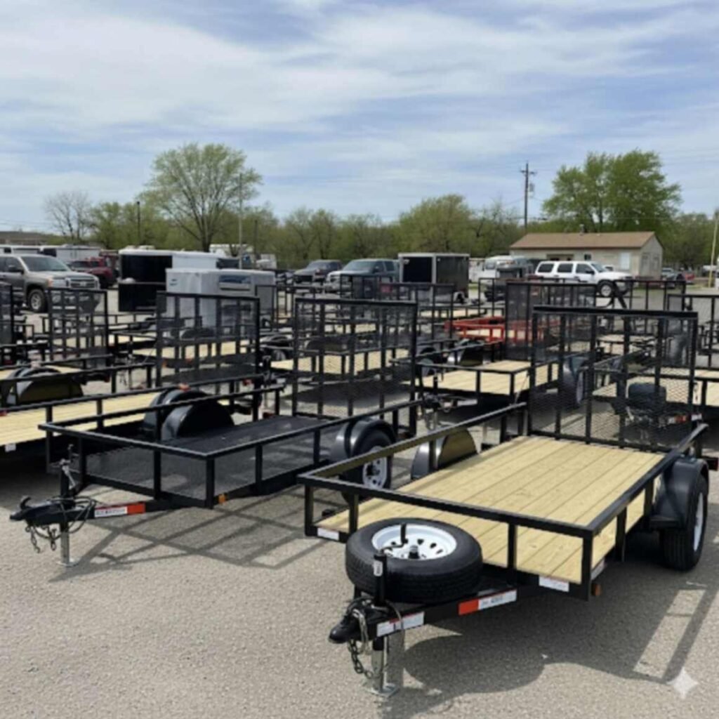 This image is of utility trailers
