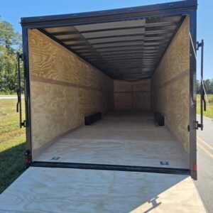 Enclosed 8.5x32 Black Cargo Trailer/Car Hauler - Image 7