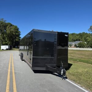 Enclosed 8.5x32 Black Cargo Trailer/Car Hauler - Image 6