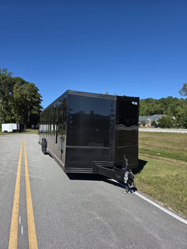 Enclosed 8.5x32 Black Cargo Trailer/Car Hauler