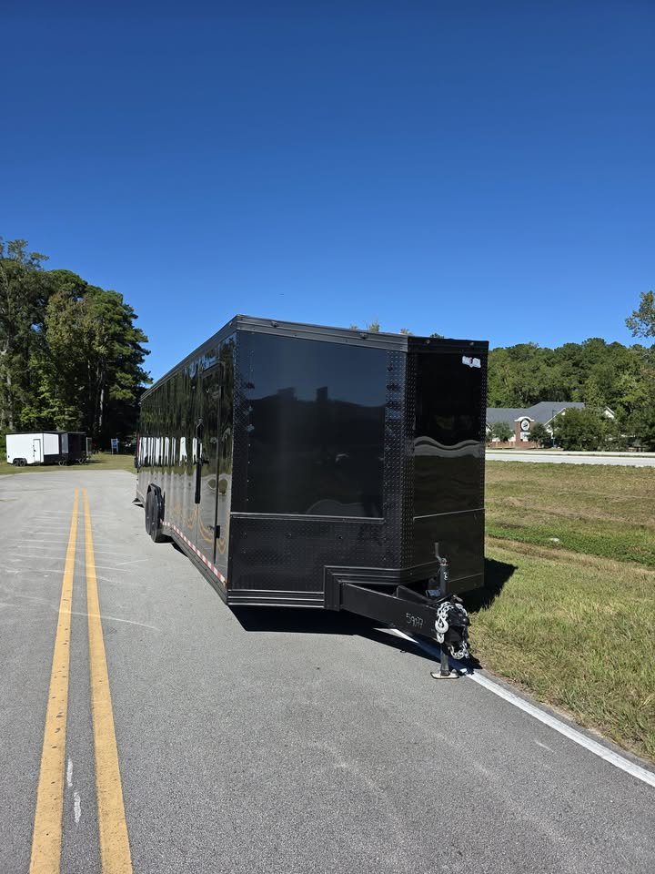 Enclosed 8.5x32 Black Cargo Trailer/Car Hauler - Image 6
