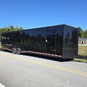 Enclosed 8.5x32 Black Cargo Trailer/Car Hauler