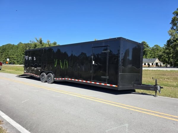 Enclosed 8.5x32 Black Cargo Trailer/Car Hauler