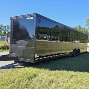 Enclosed 8.5x32 Black Cargo Trailer/Car Hauler - Image 2