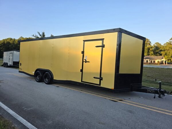 Enclosed 8.5x24 Gold Cargo Trailer