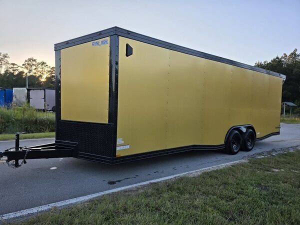 Enclosed 8.5x24 Gold Cargo Trailer