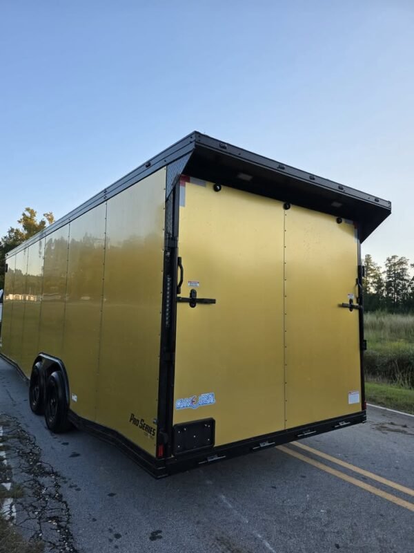 Enclosed 8.5x24 Gold Cargo Trailer